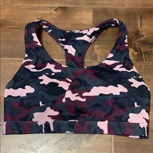 Fabletics camo sports bra
